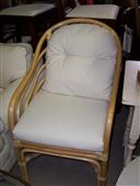 La Cor Rattan and Canvas Lounge Chair