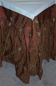 Spectacular Silk King-sized Dust Ruffle / Skirt