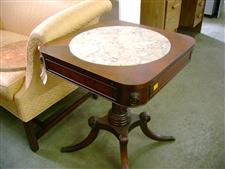 Pair of Marble Inset End Tables
