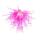 Hand Blown Pink Art Glass Chandelier