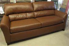 Carmel Brown Leather Sofa