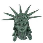 Garden Item Statue of Liberty Face - Green