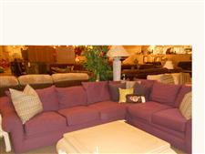 L Shaped Burgundy Sectional