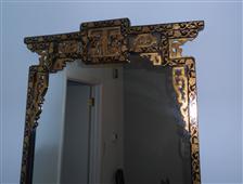 Black Chinoiserie Mirror